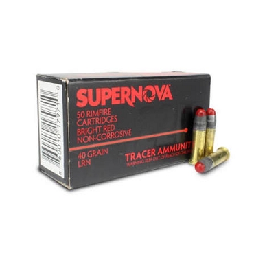 SUPERNOVA 22LR 40GR  RED TRACER AMMUNITION 250 rds